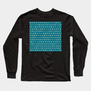 Watercolour dot to dot in teal Long Sleeve T-Shirt